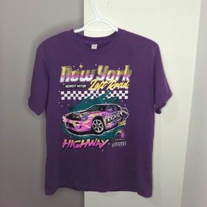 Purple graphic tee